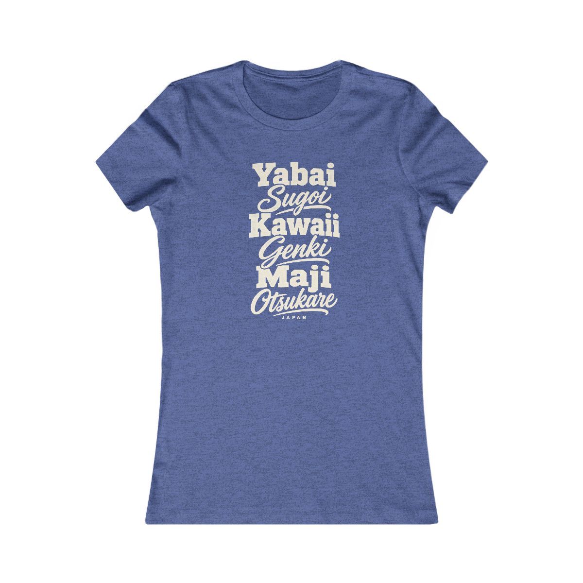 Japan local slang women's tee — typographic sayings design | Nameshi Destinations (view 12)