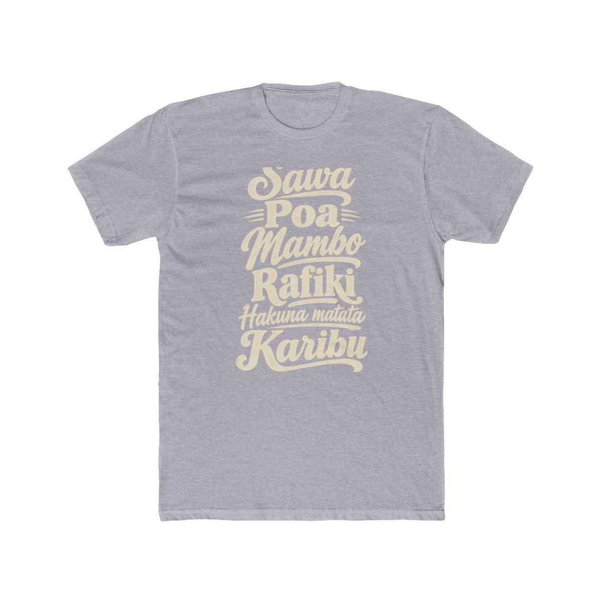 Kenya local slang men's tee — typographic sayings design | Nameshi Destinations (view 3)