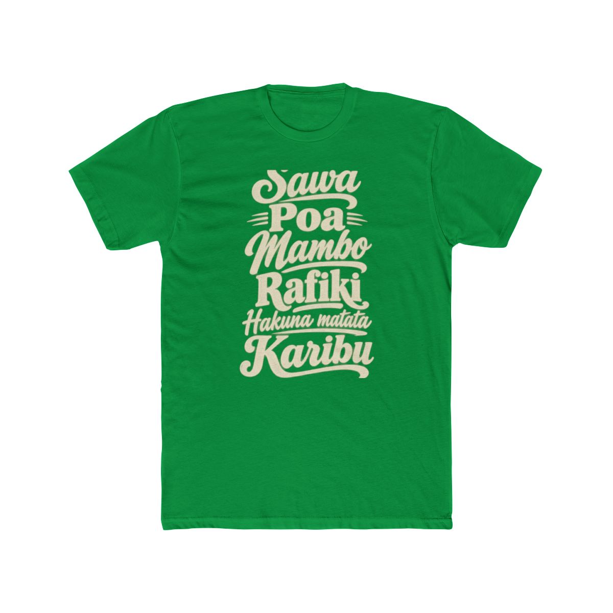 Kenya local slang men's tee — typographic sayings design | Nameshi Destinations (view 6)