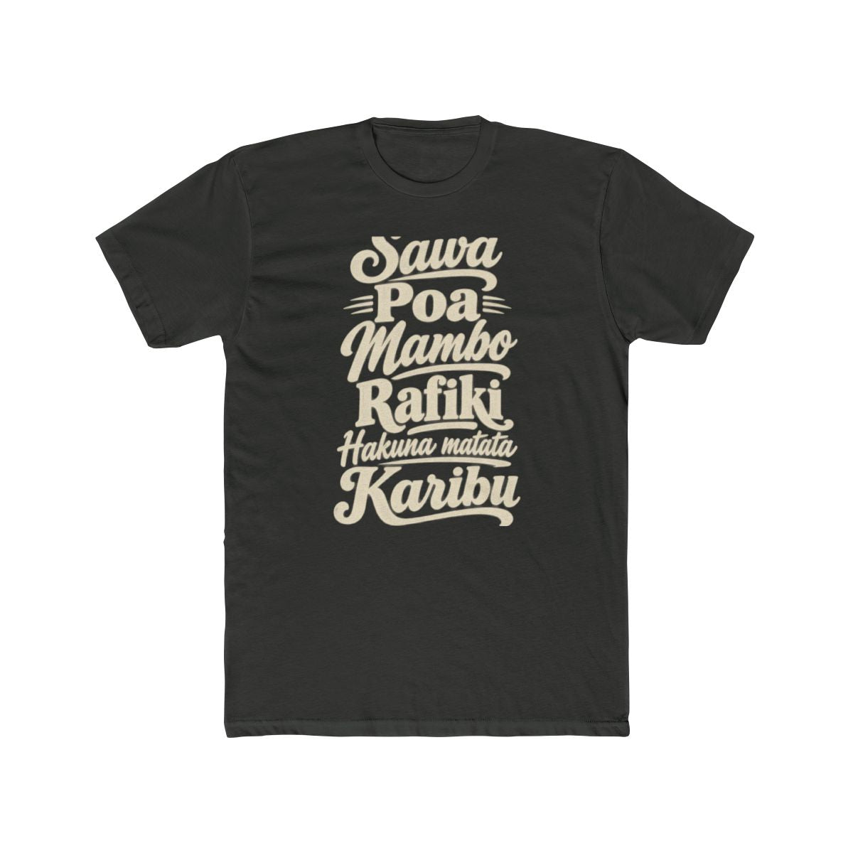 Kenya local slang men's tee — typographic sayings design | Nameshi Destinations (view 5)