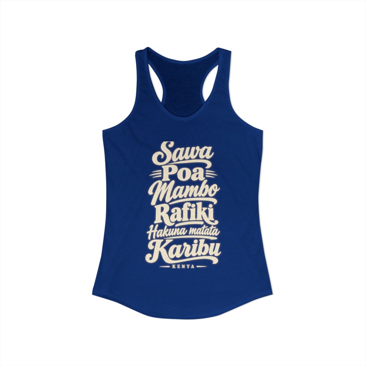 Kenya local slang women's tank top — typographic sayings design | Nameshi Destinations (view 19)