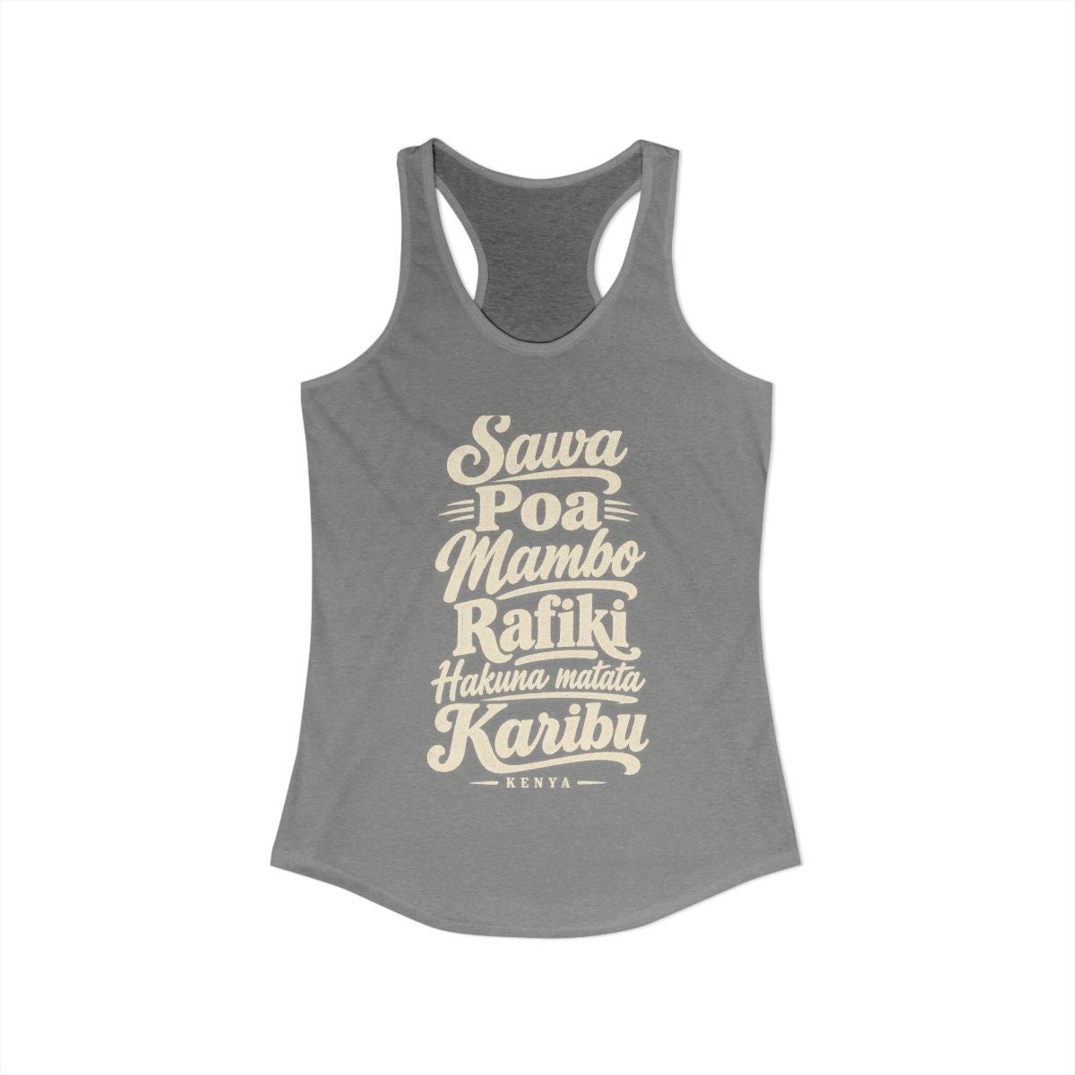 Kenya local slang women's tank top — typographic sayings design | Nameshi Destinations (view 25)