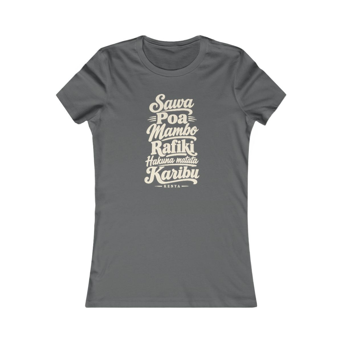 Kenya local slang women's tee — typographic sayings design | Nameshi Destinations (view 10)