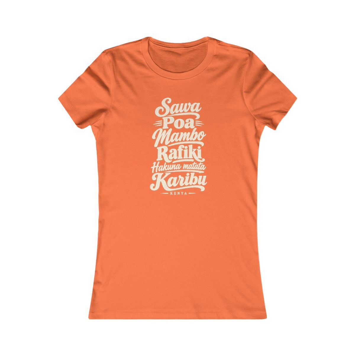 Kenya local slang women's tee — typographic sayings design | Nameshi Destinations (view 11)