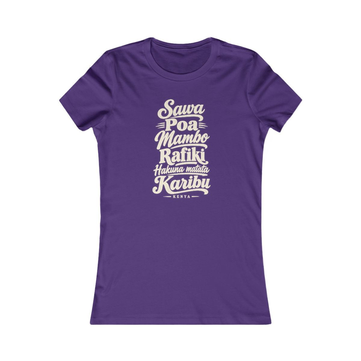 Kenya local slang women's tee — typographic sayings design | Nameshi Destinations (view 6)