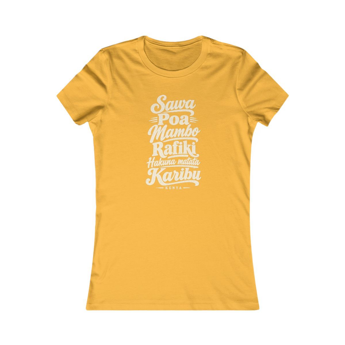 Kenya local slang women's tee — typographic sayings design | Nameshi Destinations (view 8)