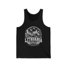 Camiseta sin mangas de hombre Lithuania Baltic Heart