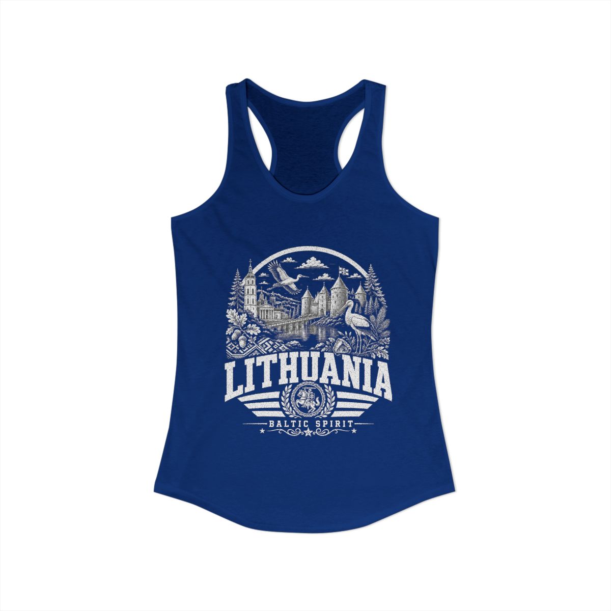 Lithuania vintage landmarks tank top — iconic landmark design | Nameshi Destinations (view 19)