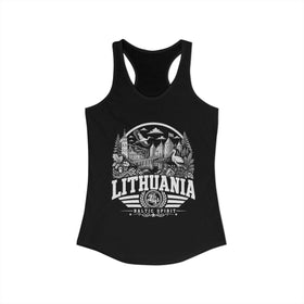 Camiseta sin mangas para mujer "Corazón del Báltico" de Lituania