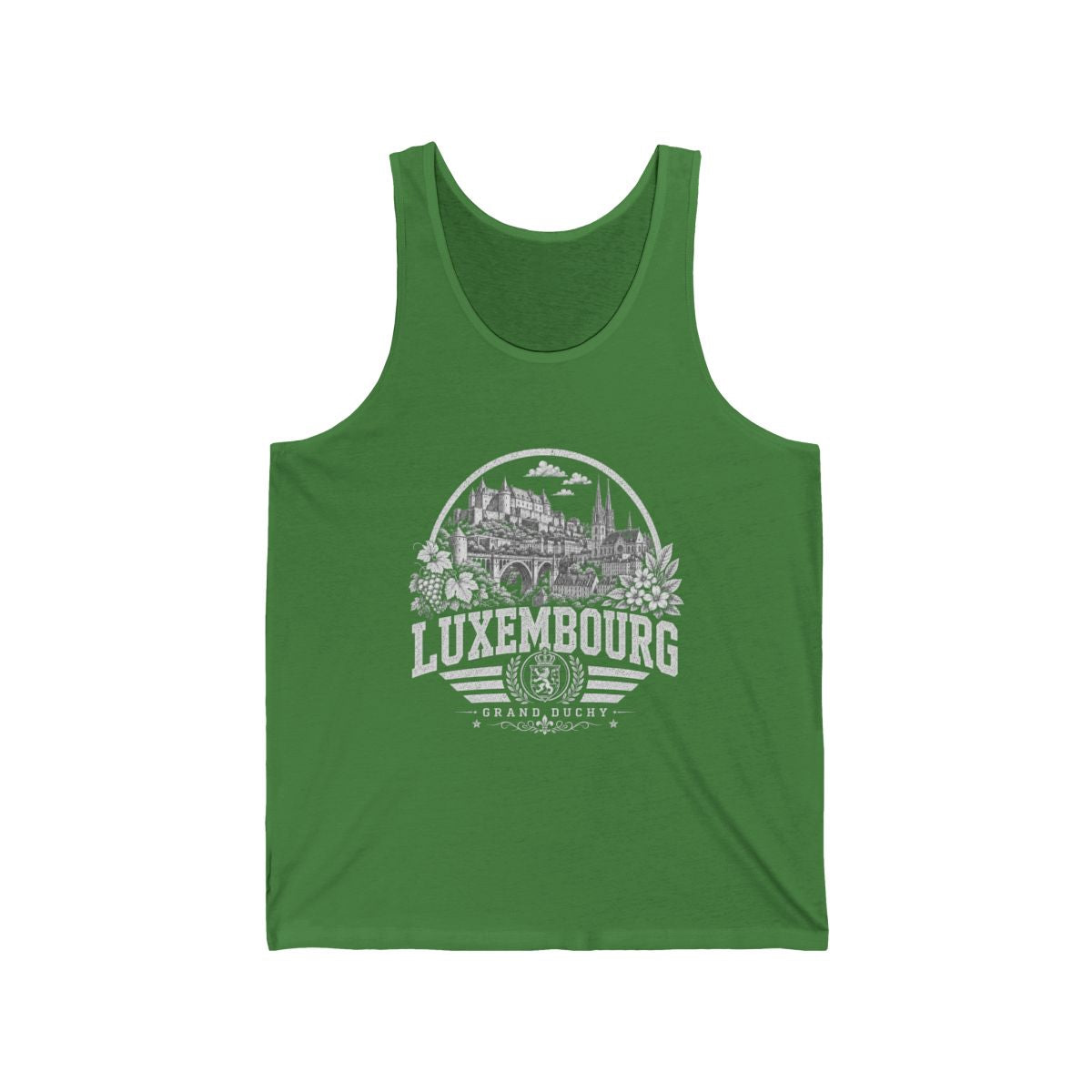 Luxembourg Men's Tank Top — Leaf (front)