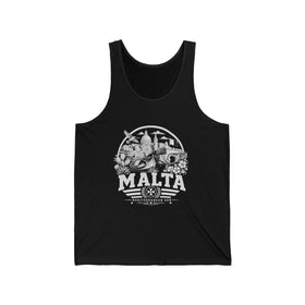 Malta, joya mediterránea, camiseta sin mangas para hombre
