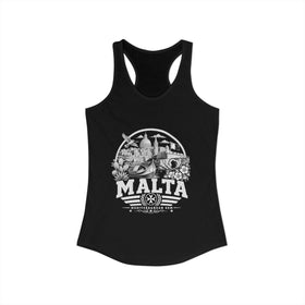 Camiseta de tirantes para mujer "Malta Gema Mediterránea"