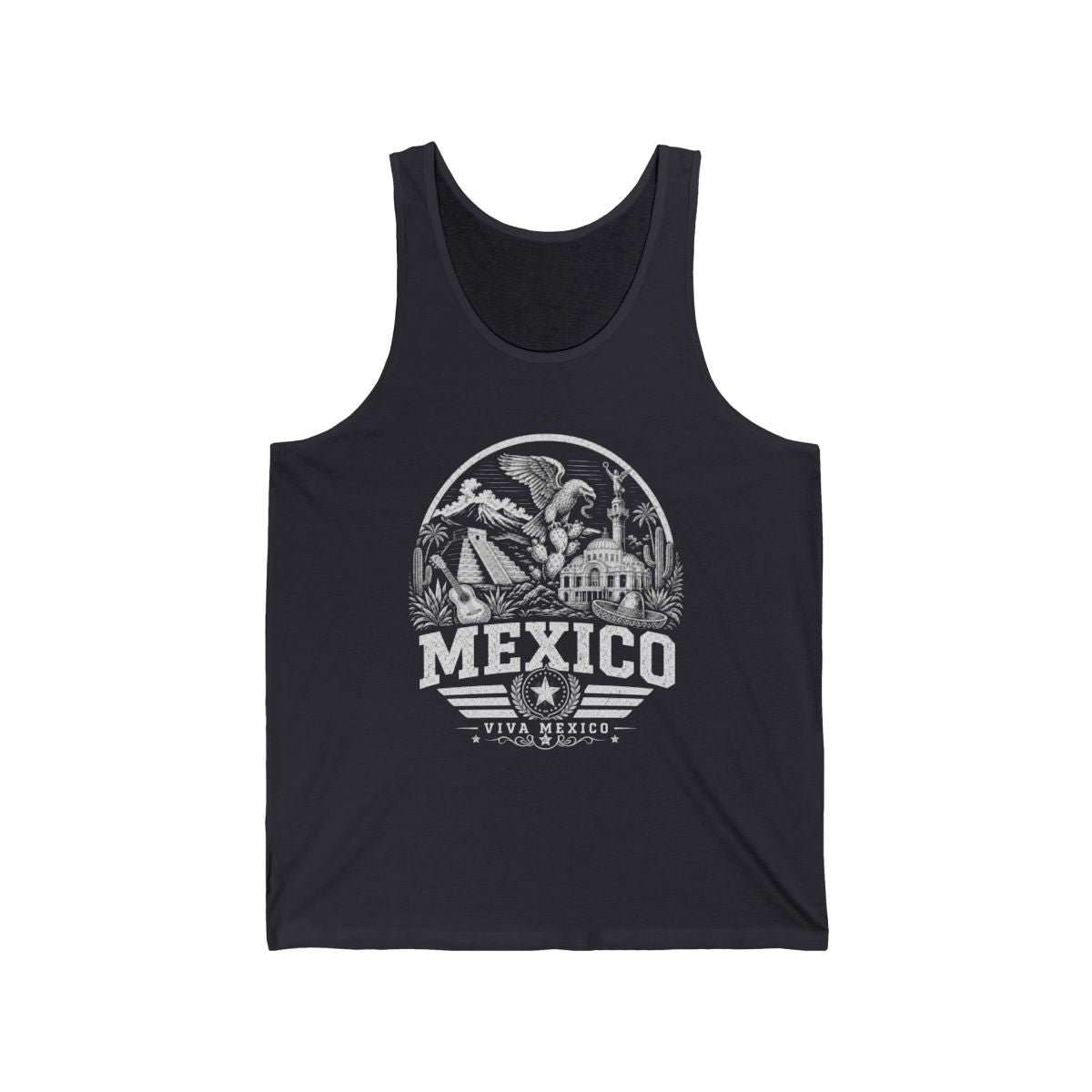Mexico Men's Tank Top — Dark Grey (front)