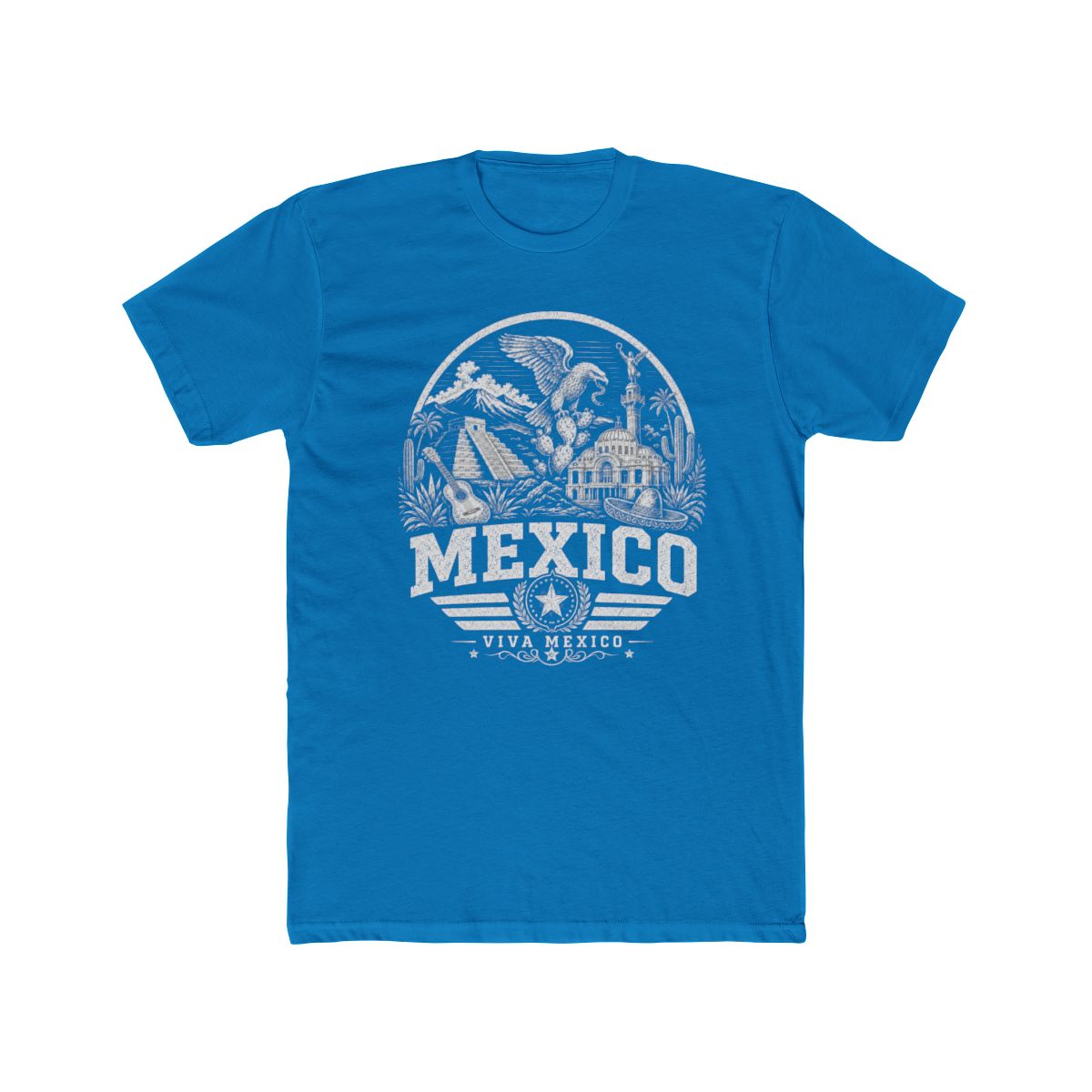 Mexico Men's Tee — Solid Turquoise