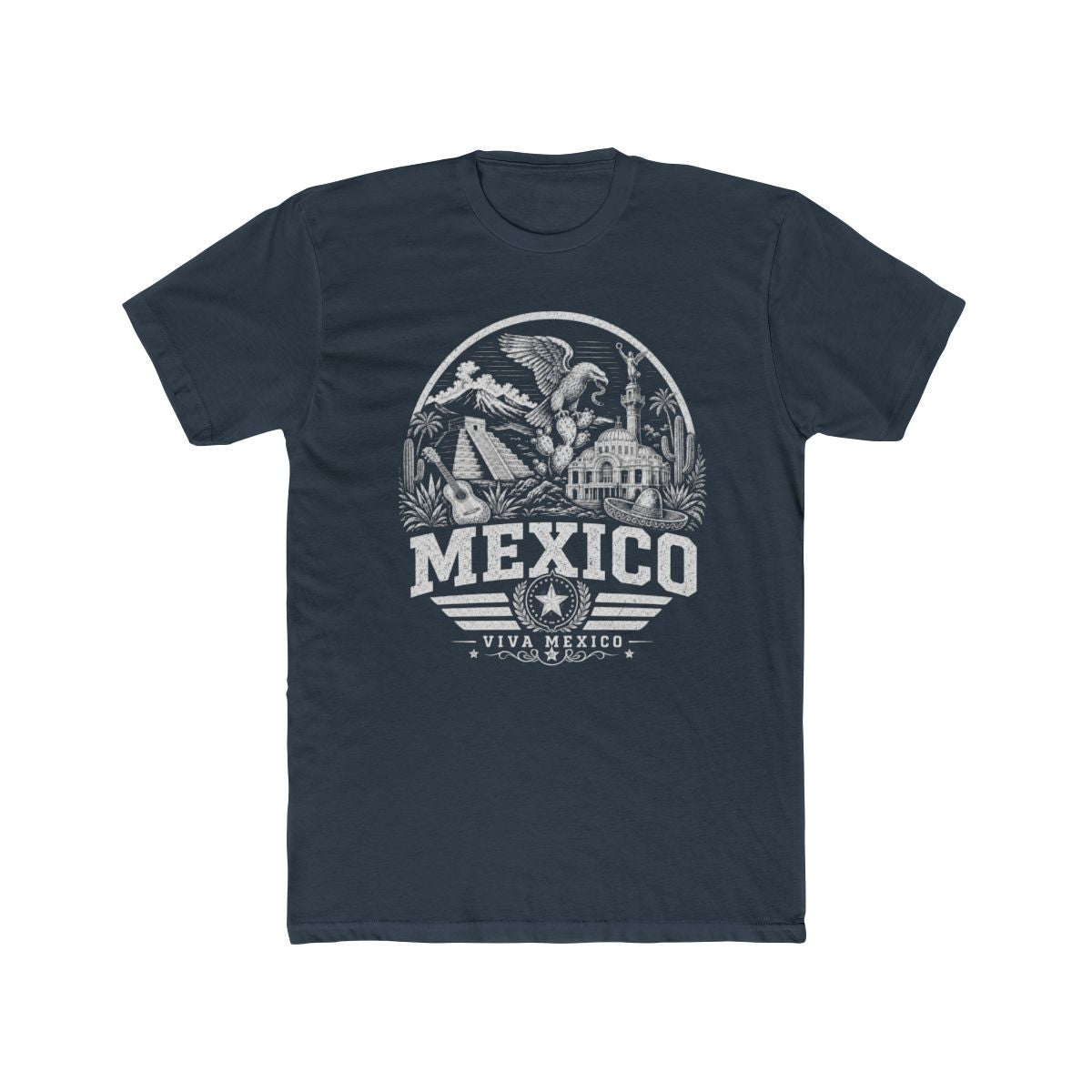 Mexico Men's Tee — Solid Indigo