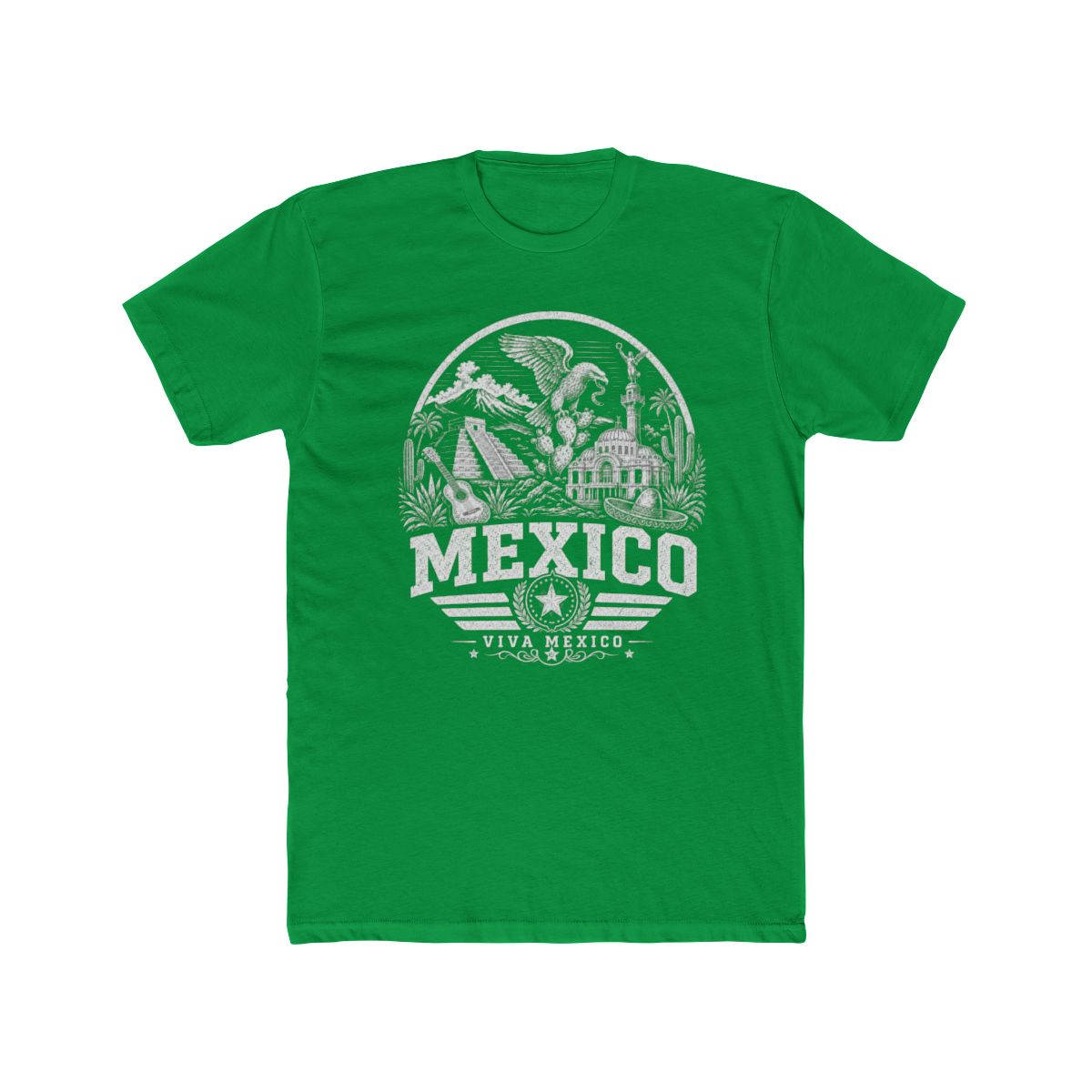 Mexico Men's Tee — Solid Kelly Green