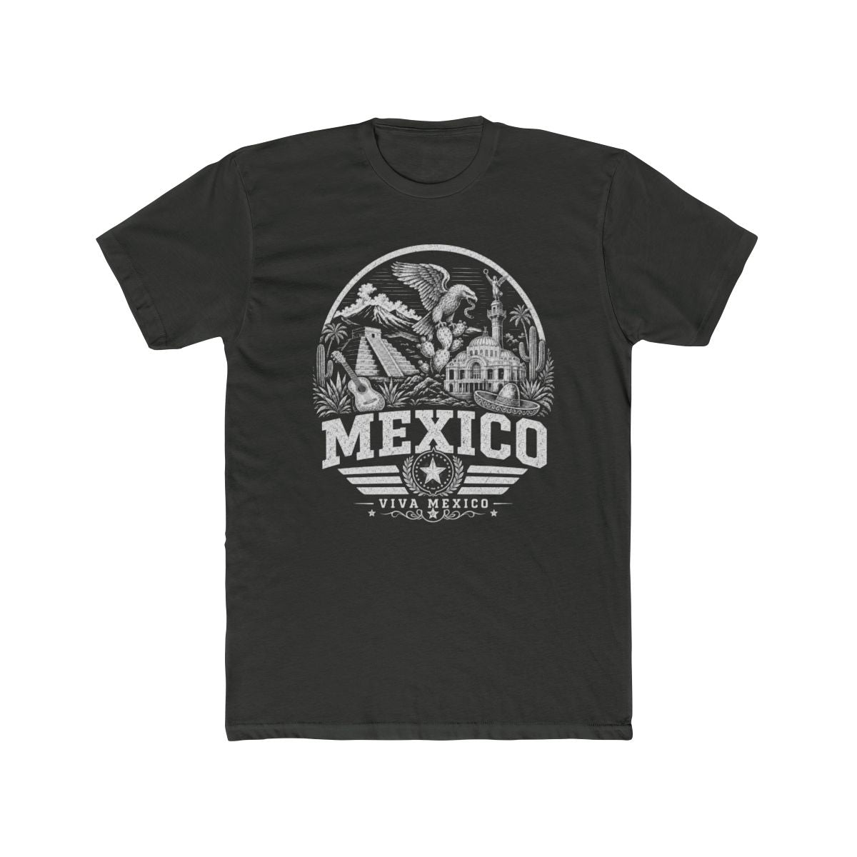 Mexico Men's Tee — Solid Heavy Metal