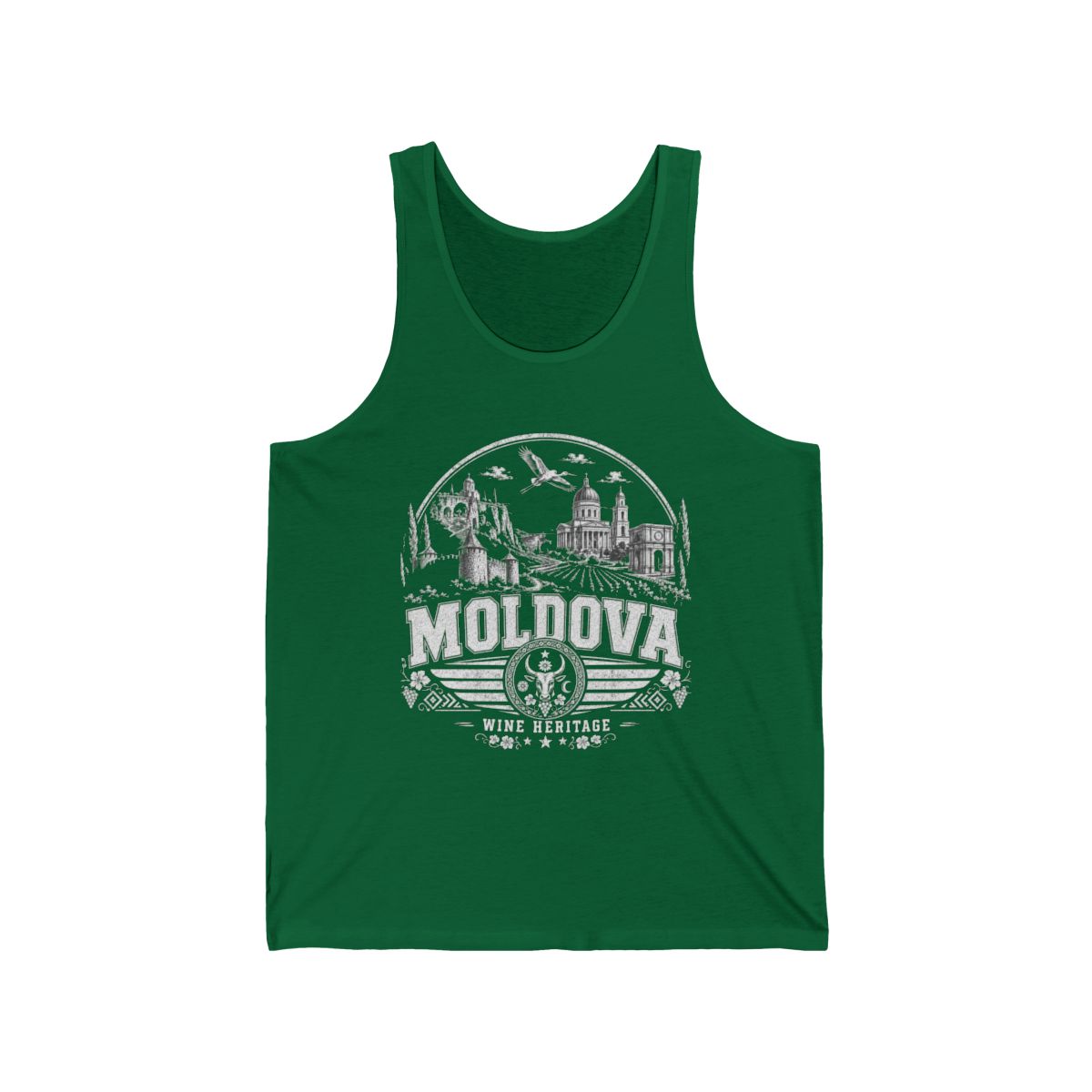 Moldova Men's Tank Top — Kelly (front)