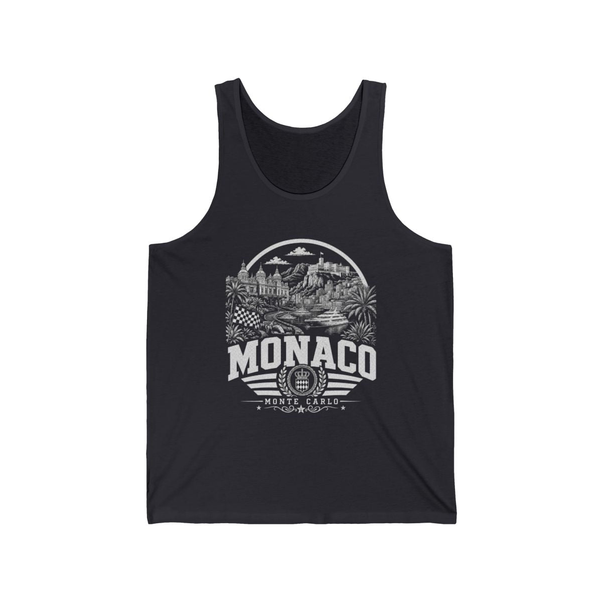 Monaco Men's Tank Top — Dark Grey (front)