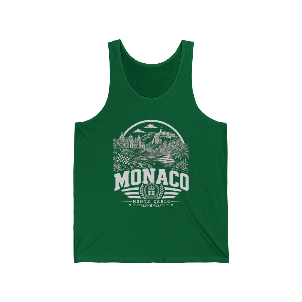 Monaco Men's Tank Top — Kelly (front)