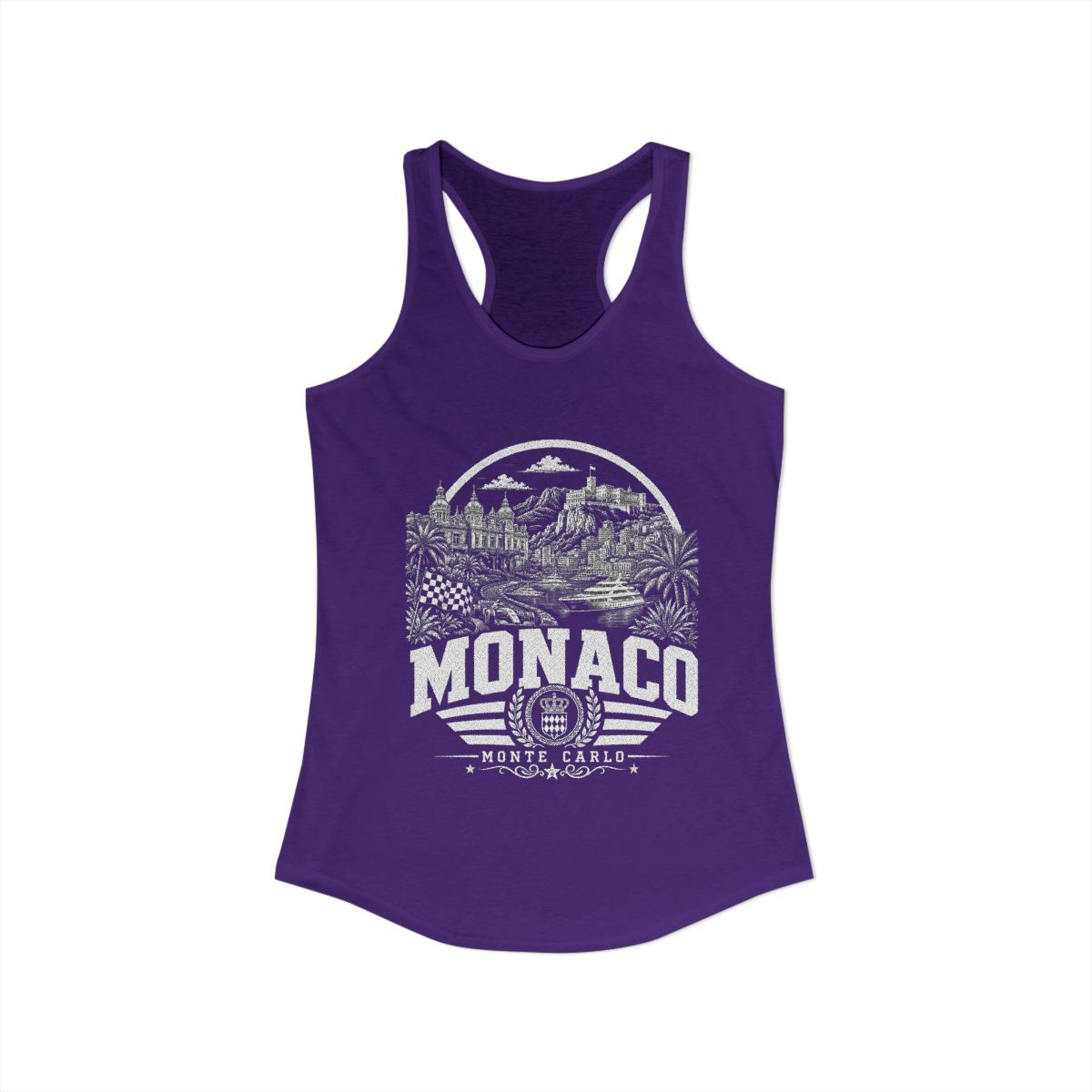 Monaco Women's Tank Top — Solid Purple Rush (front)