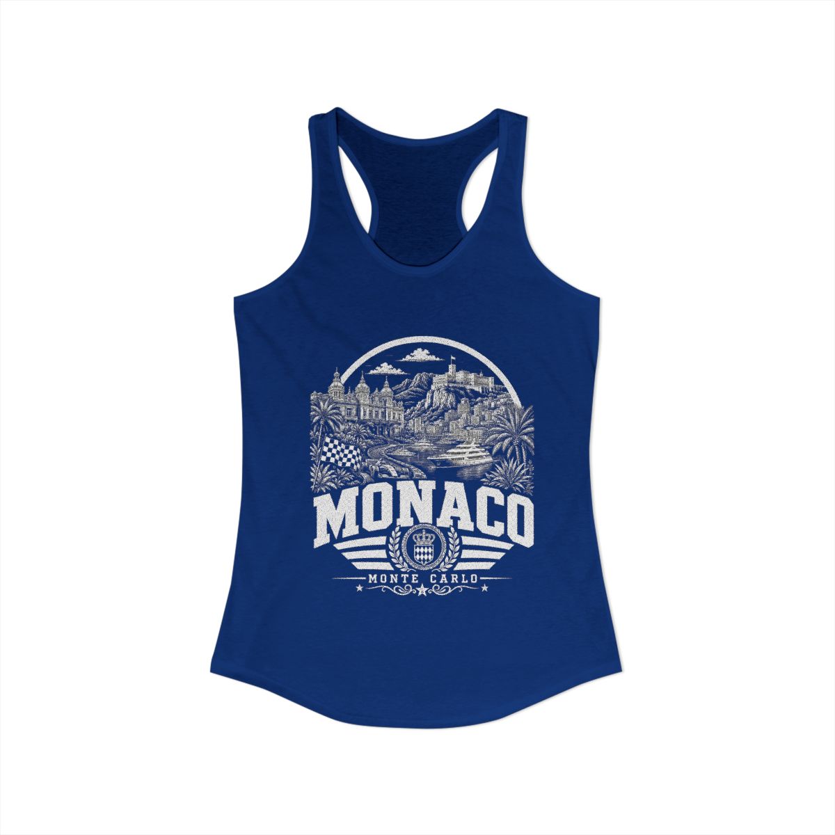 Monaco Women's Tank Top — Solid Royal (front)