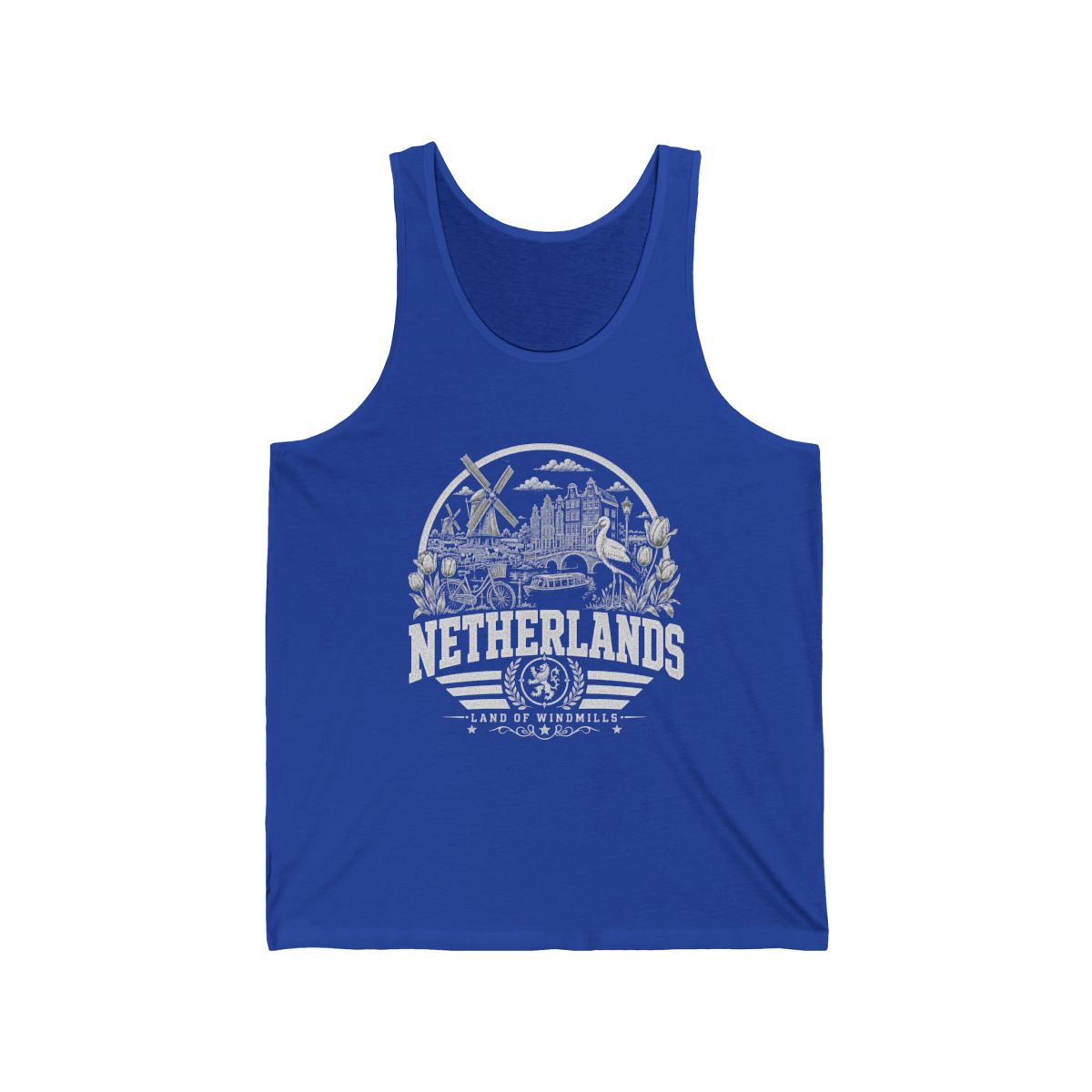 Netherlands Men's Tank Top — True Royal (front)
