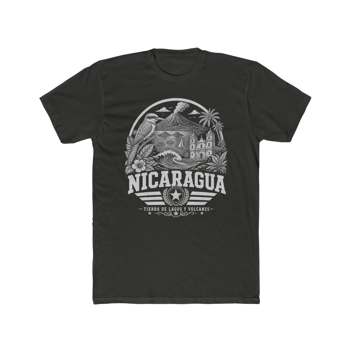 Nicaragua Men's Tee — Solid Heavy Metal