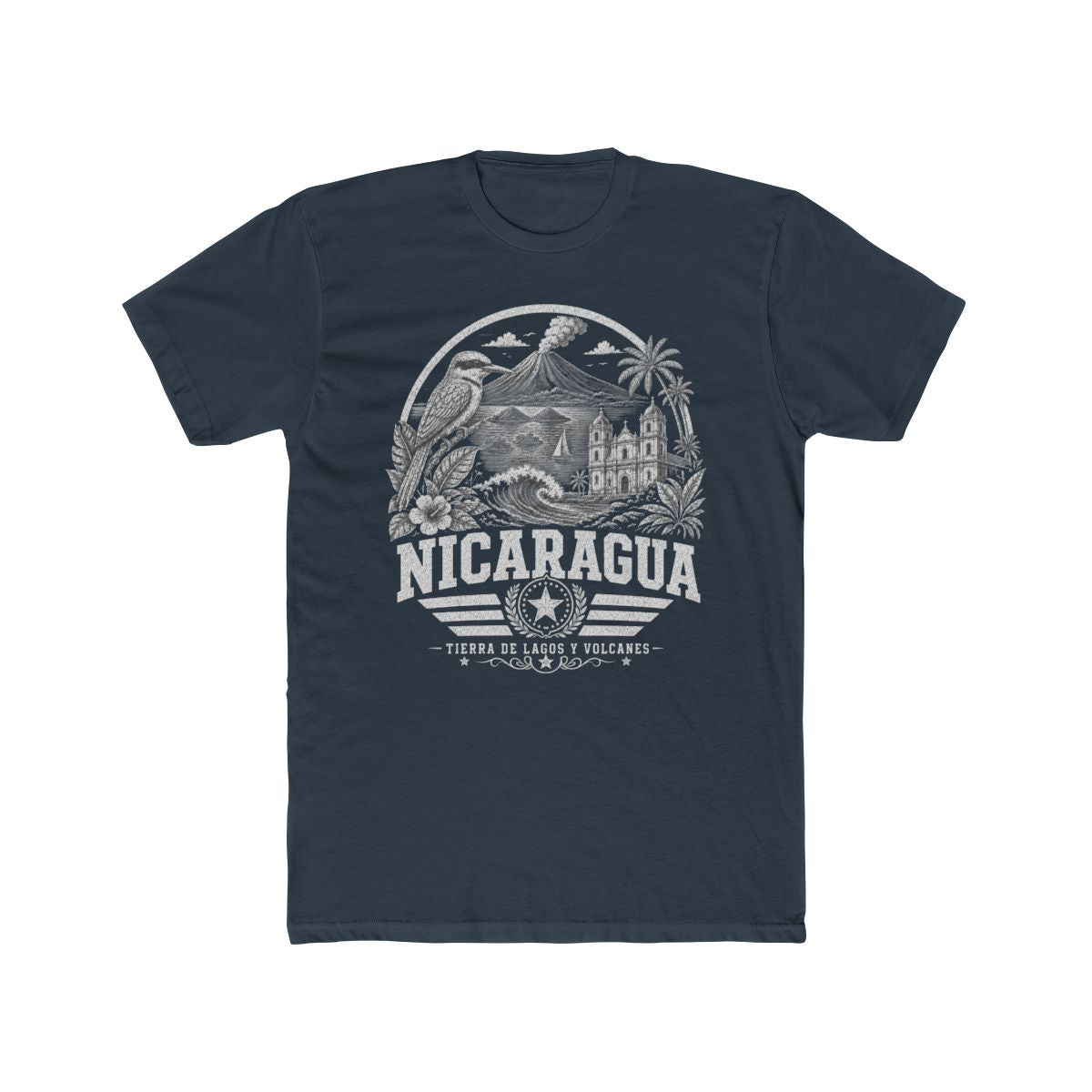 Nicaragua Men's Tee — Solid Indigo