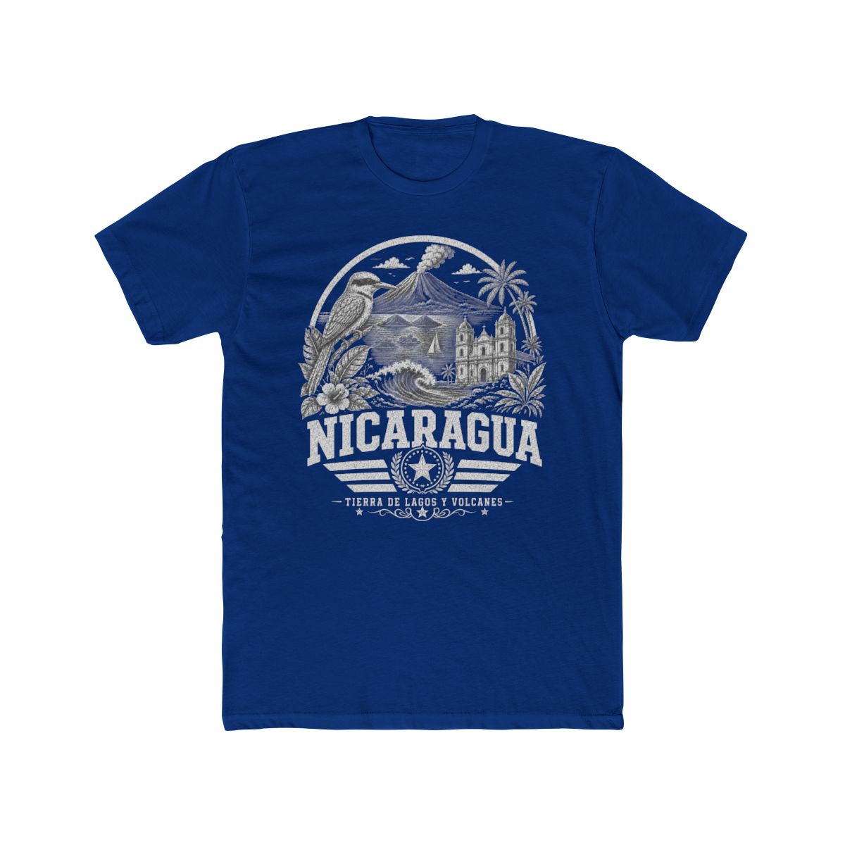 Nicaragua Men's Tee — Solid Royal