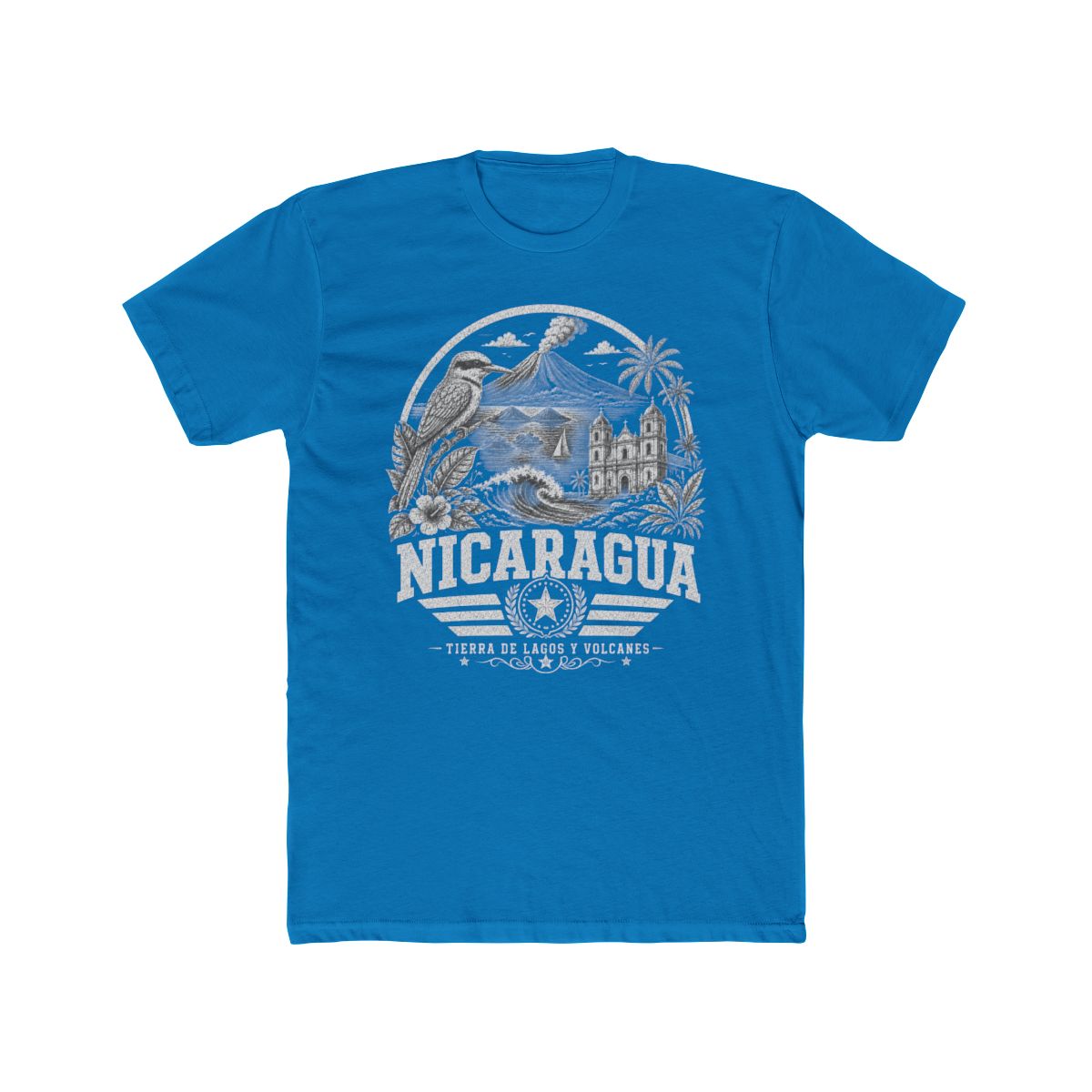 Nicaragua Men's Tee — Solid Turquoise
