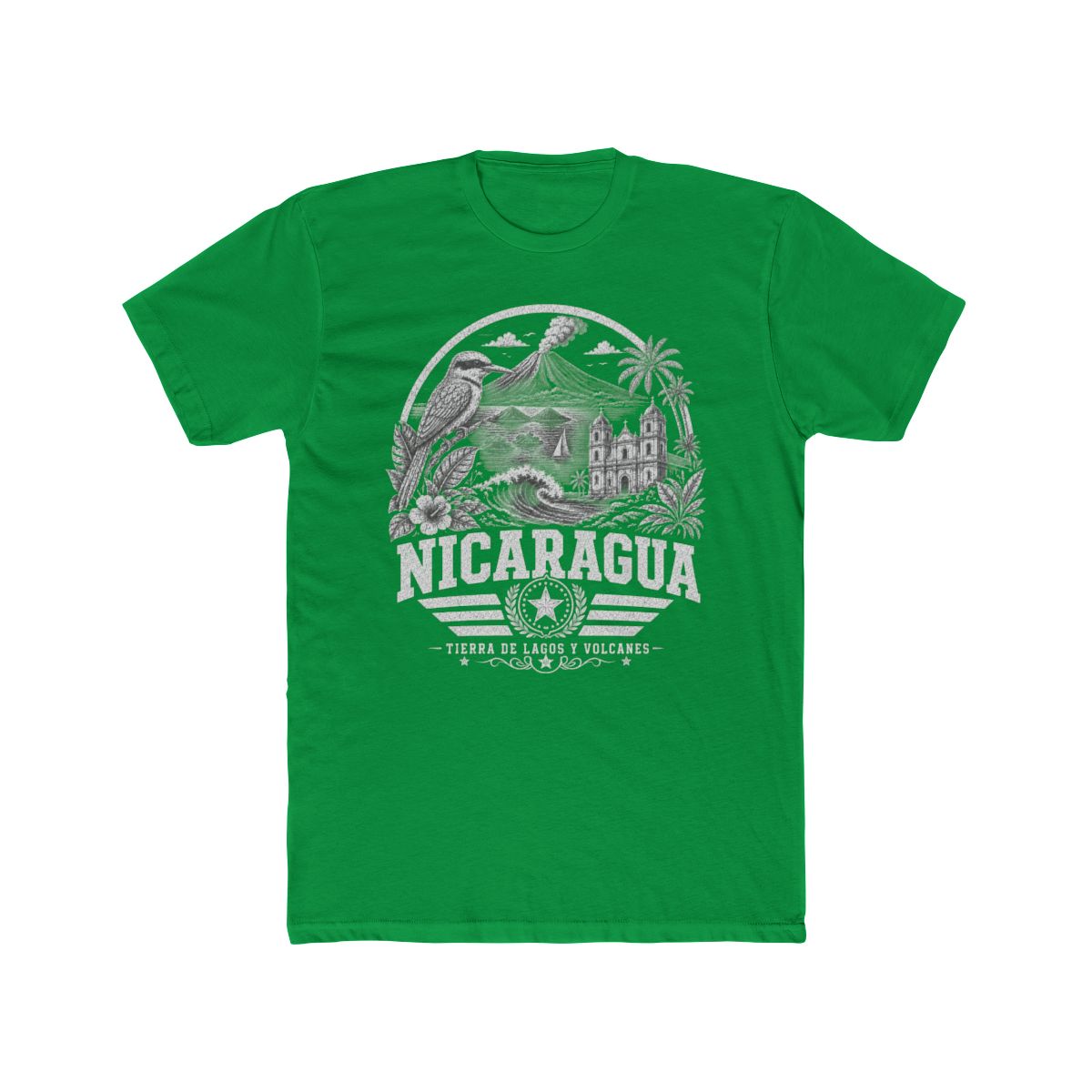 Nicaragua Men's Tee — Solid Kelly Green