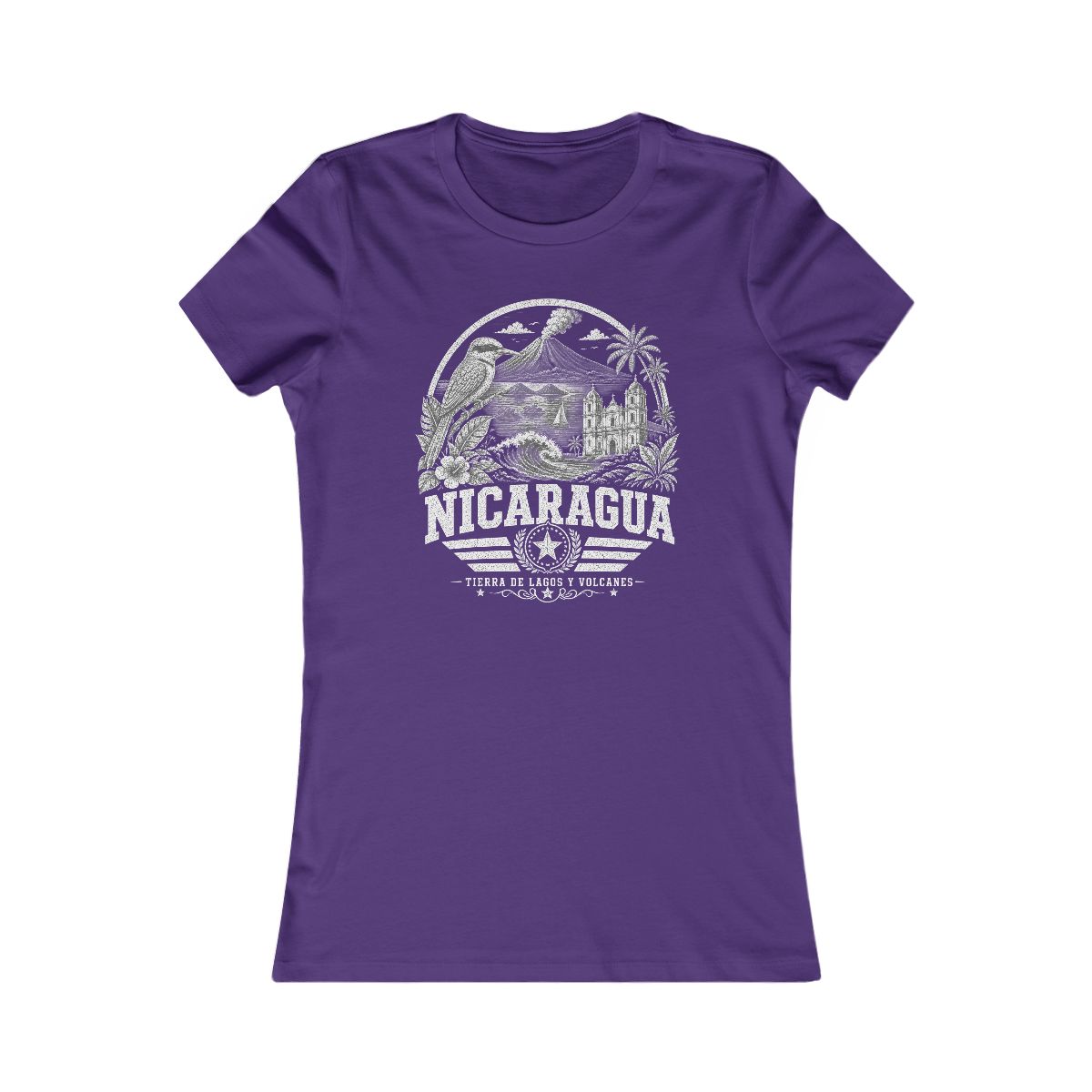 Nicaragua Women's Tee — Team Purple