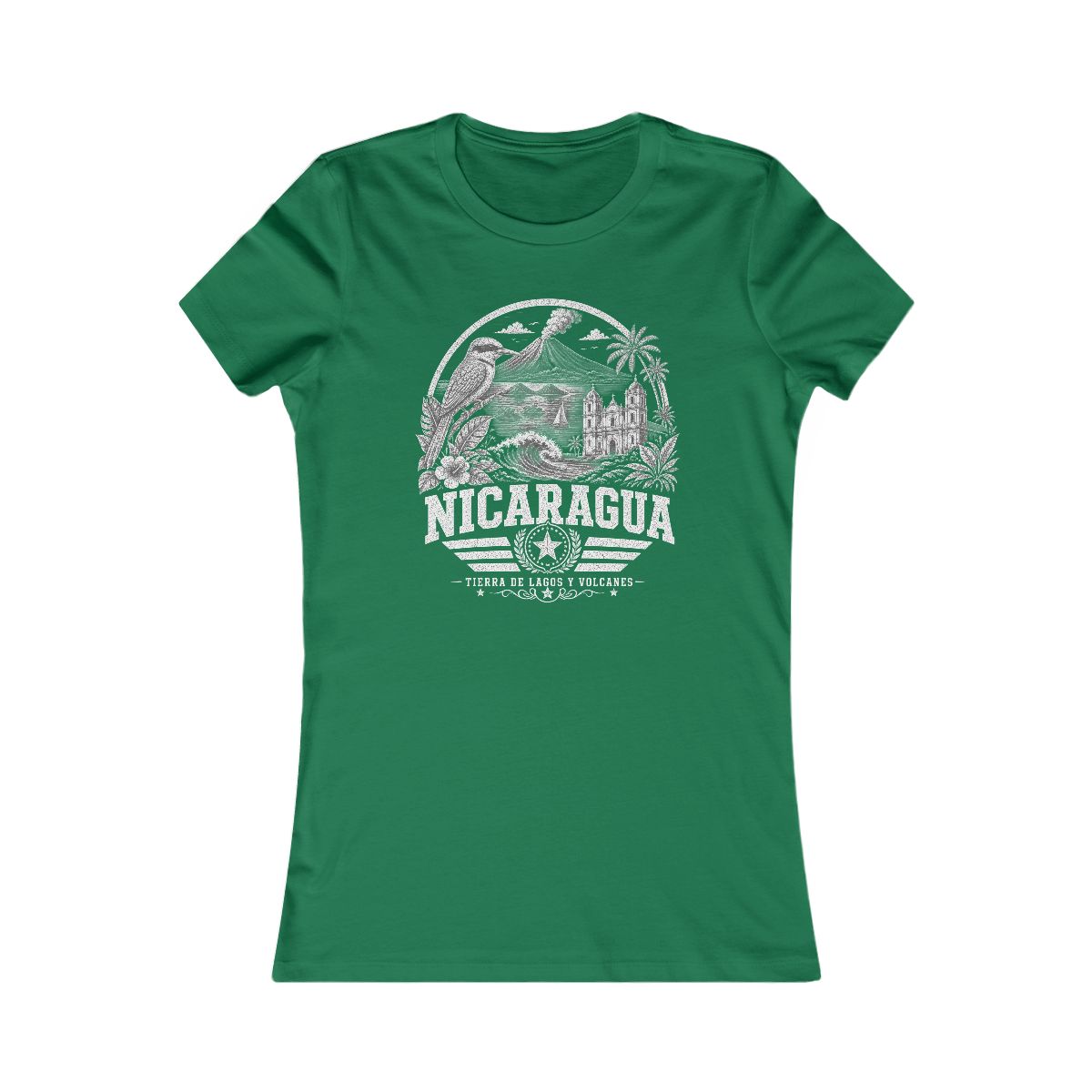 Nicaragua Women's Tee — Kelly