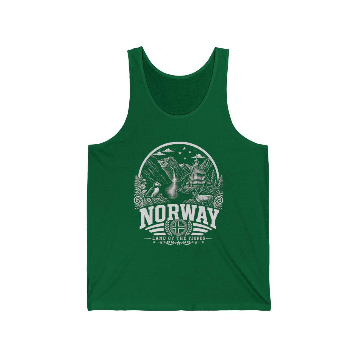 Norway Men's Tank Top — Kelly (front)