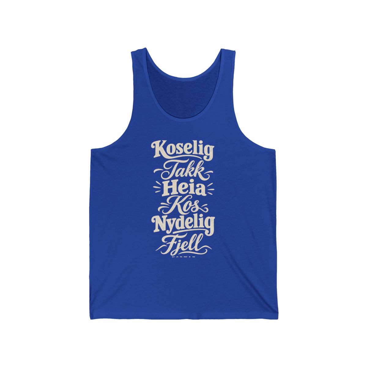 Norway local slang men's tank top — typographic sayings design | Nameshi Destinations (view 13)