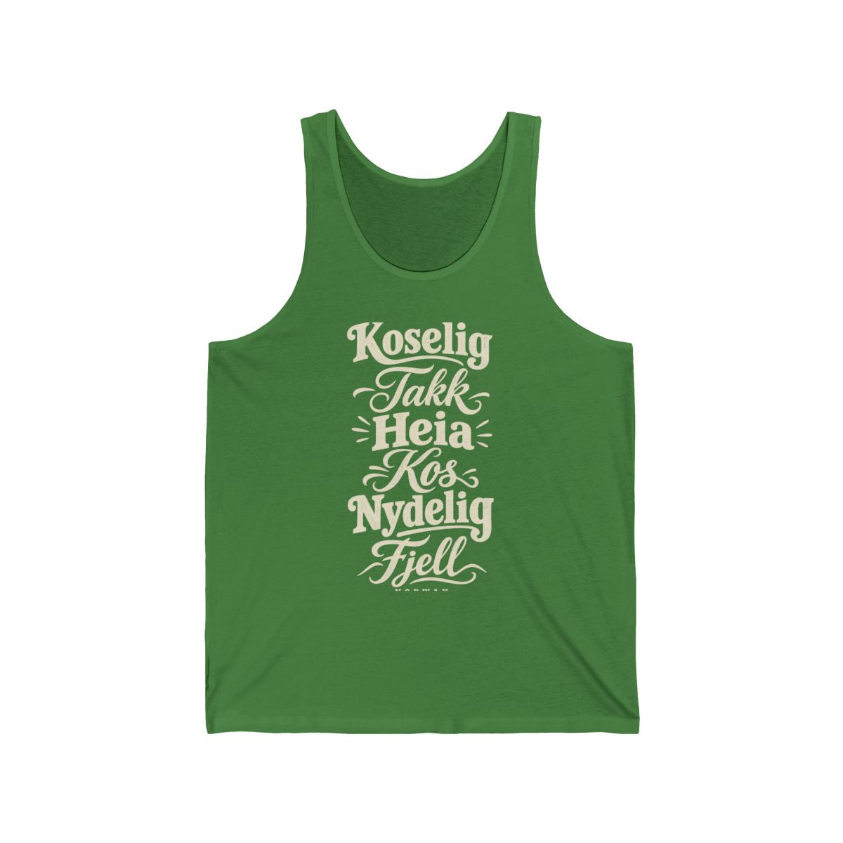 Norway local slang men's tank top — typographic sayings design | Nameshi Destinations (view 9)