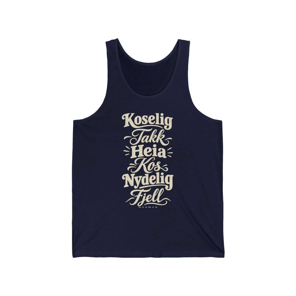Norway local slang men's tank top — typographic sayings design | Nameshi Destinations (view 15)