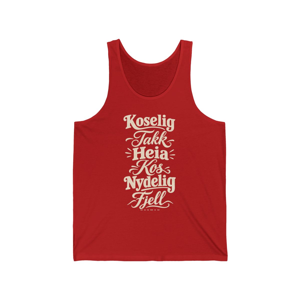 Norway local slang men's tank top — typographic sayings design | Nameshi Destinations (view 11)