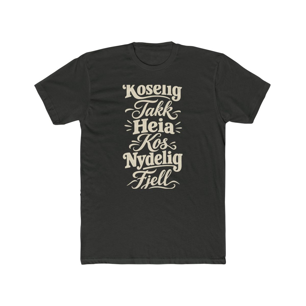 Norway local slang men's tee — typographic sayings design | Nameshi Destinations (view 5)