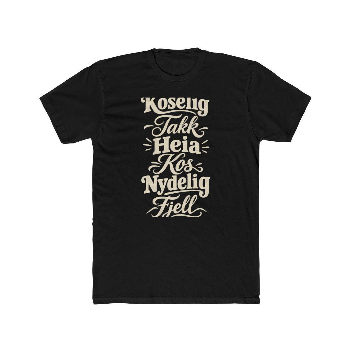 Norway local slang men's tee — typographic sayings design | Nameshi Destinations (view 2)