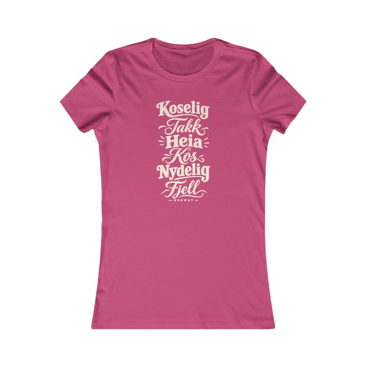 Norway local slang women's tee — typographic sayings design | Nameshi Destinations (view 15)