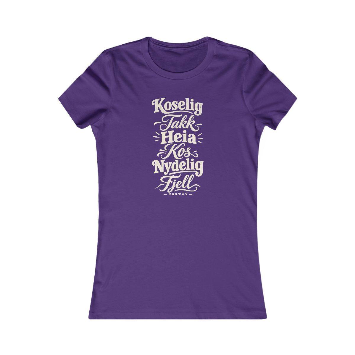 Norway local slang women's tee — typographic sayings design | Nameshi Destinations (view 6)