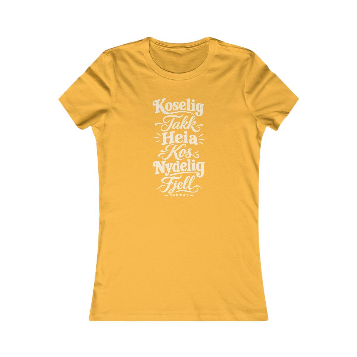 Norway local slang women's tee — typographic sayings design | Nameshi Destinations (view 8)