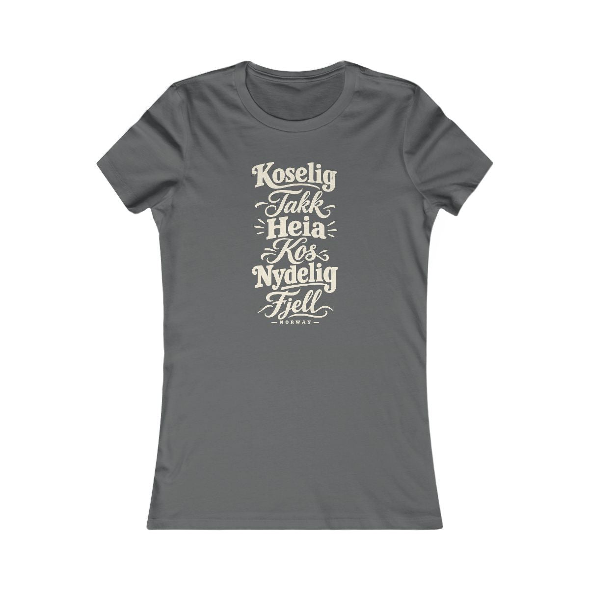 Norway local slang women's tee — typographic sayings design | Nameshi Destinations (view 10)