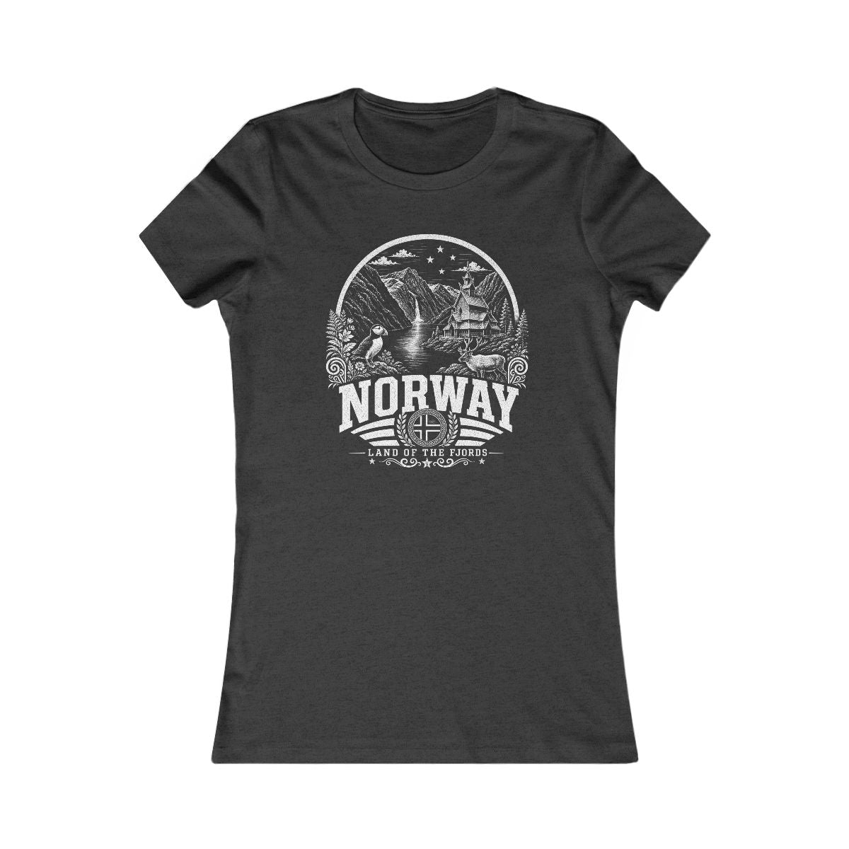 Norway Women's Tee — Dark Grey Heather