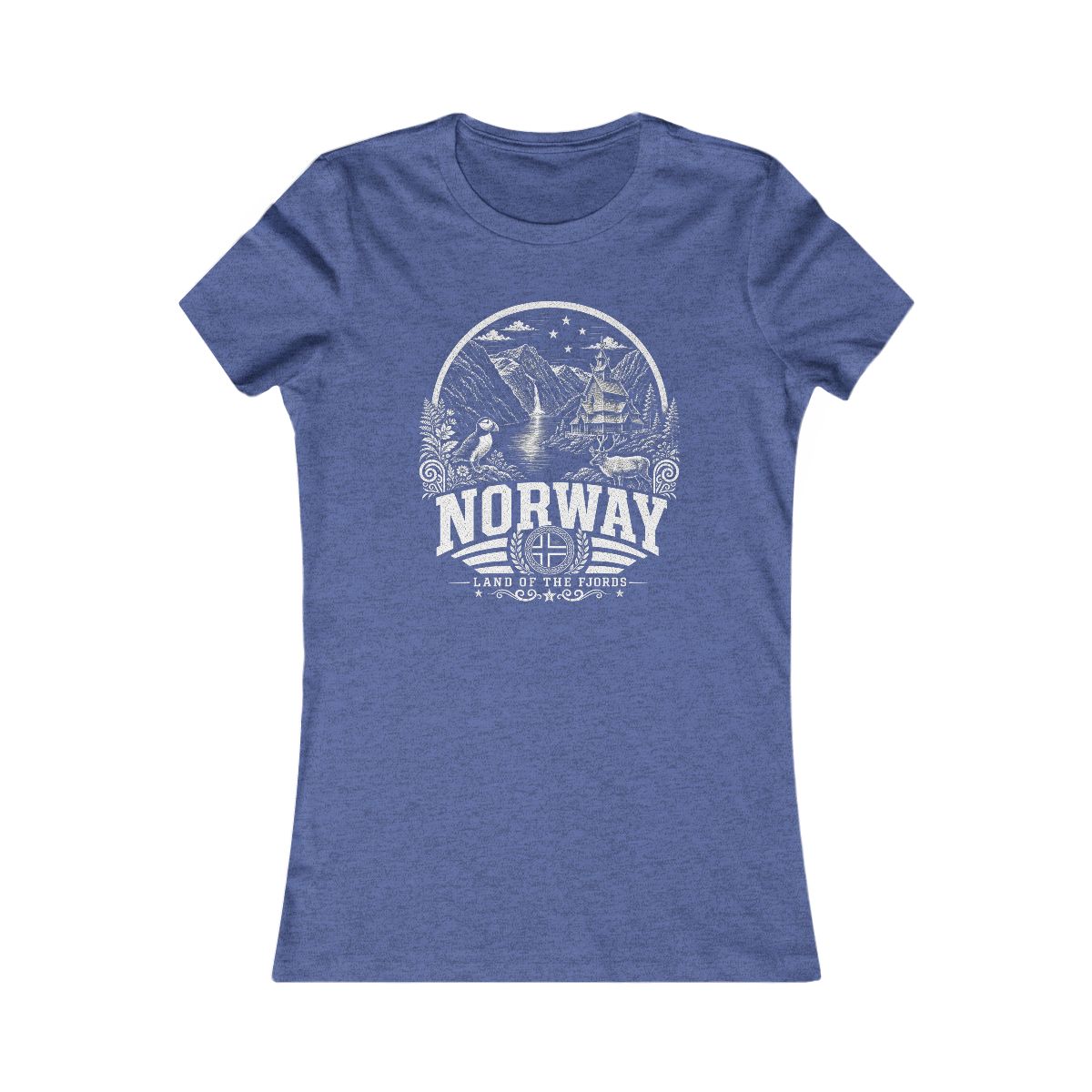 Norway Women's Tee — Heather True Royal
