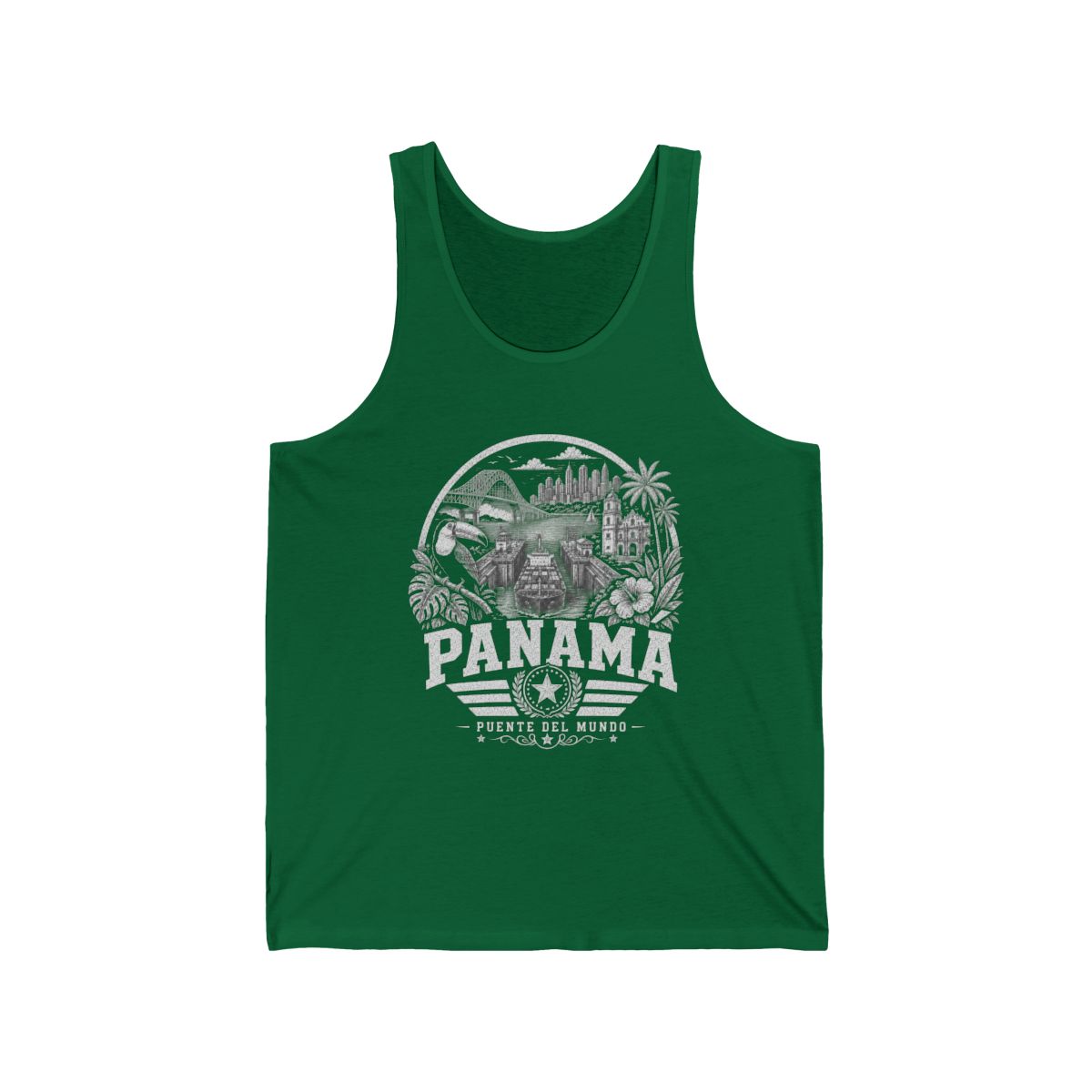 Panama Men's Tank Top — Kelly (front)
