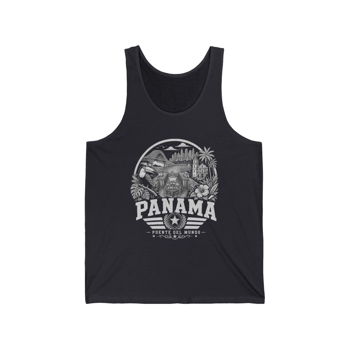 Panama Men's Tank Top — Dark Grey (front)