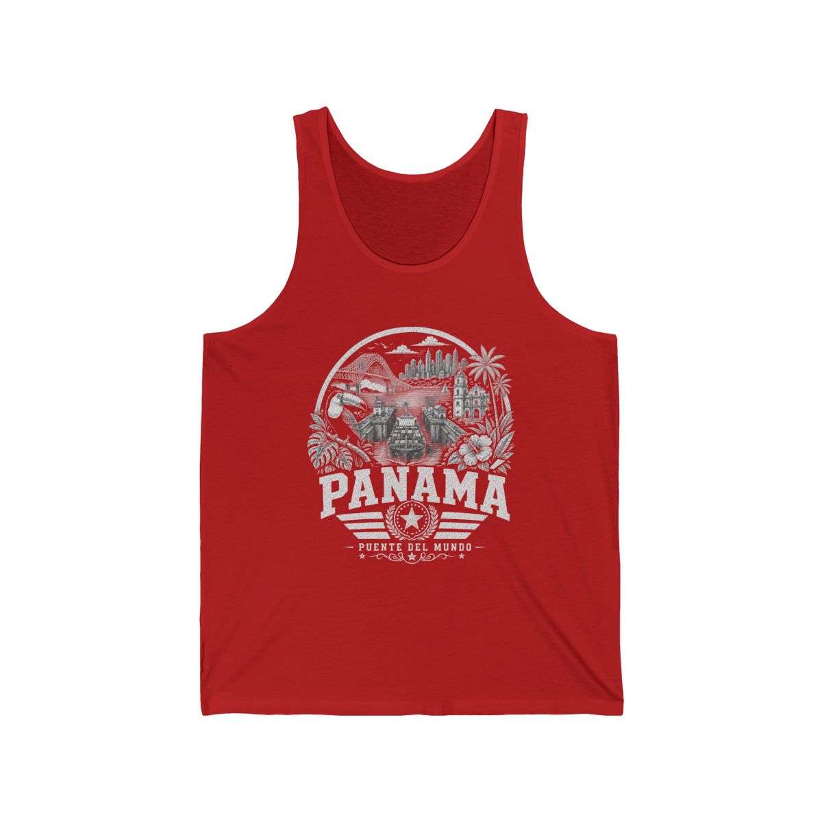 Panama Men's Tank Top — Red (front)